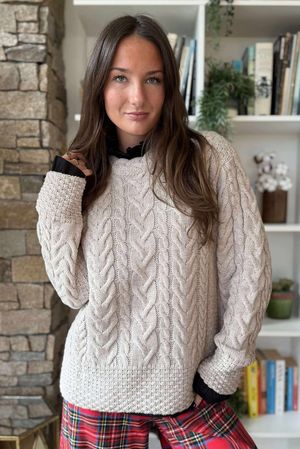 Murray Cable Knit Jumper Oat